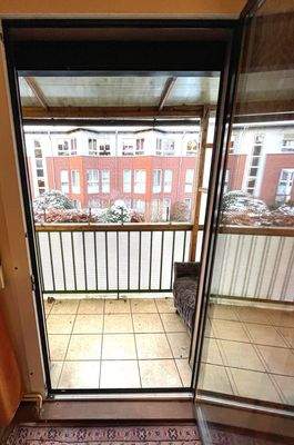 Blick auf den Balkon