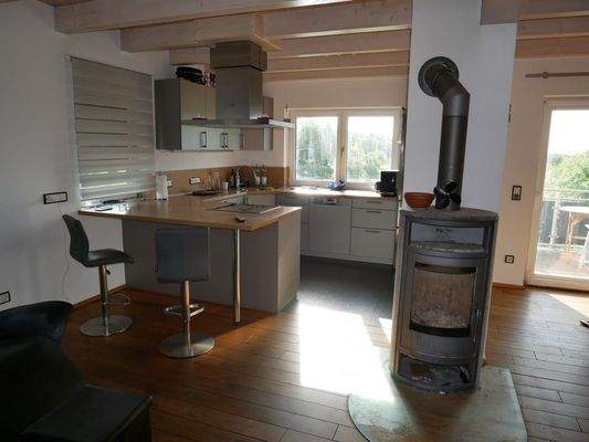 Kaminofen im Wohnbereich