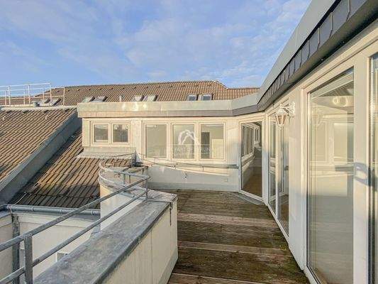 Blick auf die Terrasse