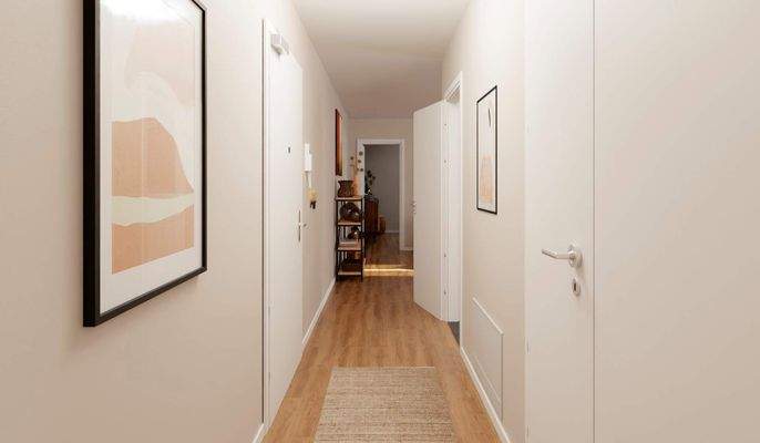 Freundlicher Flurbereich