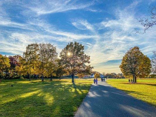 Der nahegelegene Westpark 