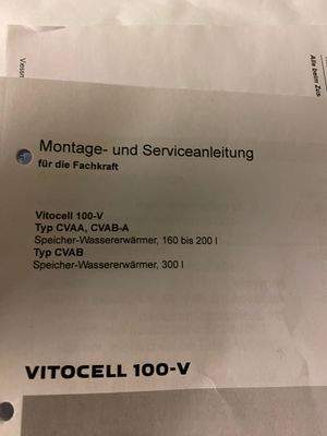 65/ Juli 2025 neuer Wärmetauscher - Boiler mit 200 Liter Fassungsvermögen - VIESSMANN Vitocell 100-V