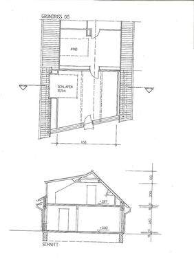 Grundriss OG und Schnitt