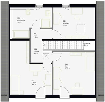 Grundriss Dachgeschoss LFS 15.01.S