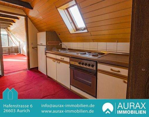 Küche im Spitzboden