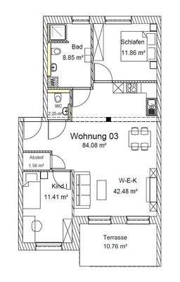 Grundriss Wohnung 03