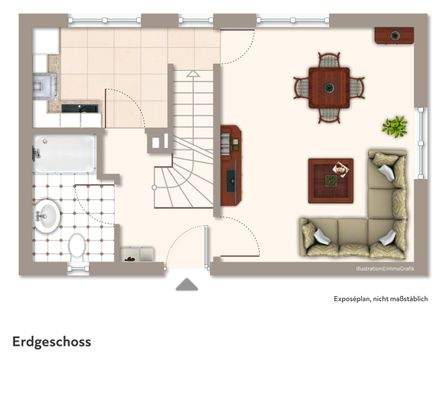 Grundriss Nebenhaus - Erdgeschoss