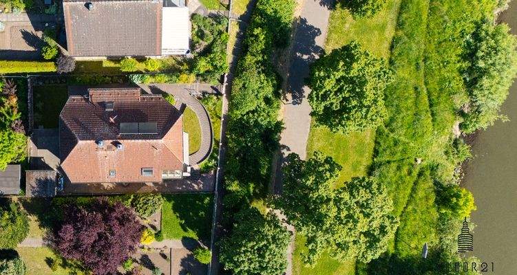 Luftbild des Anwesens