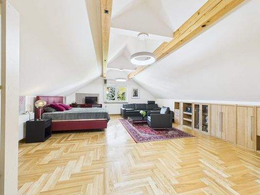 Schlafzimmer mit Bad en Suite