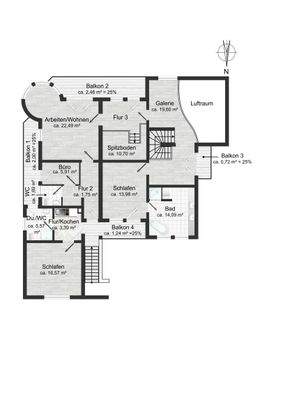 Grundriss Obergeschoss