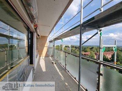 Balkon mit einem Weitblick 