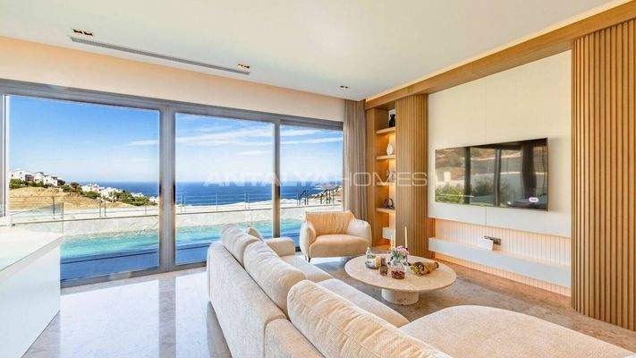 Sea View Houses with Private Pool and Garden in Bodrum