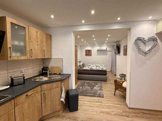 Blick zum Schlafbereich