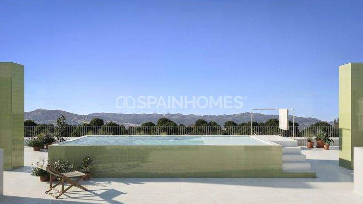 3-Bedroom Apartments with Rooftop Pool in Alicante Jacarilla