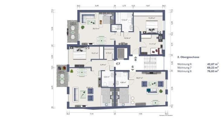 Grundriss / Skizze 2. Obergeschoss