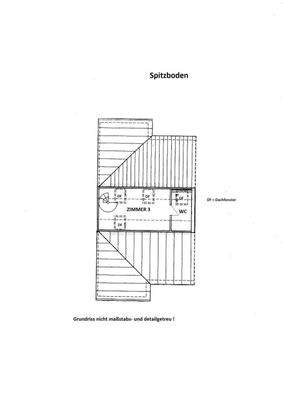 Grundriss Spitzboden