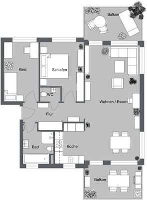 Grundriss 2D