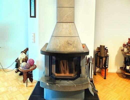 Kamin im Wohnzimmer