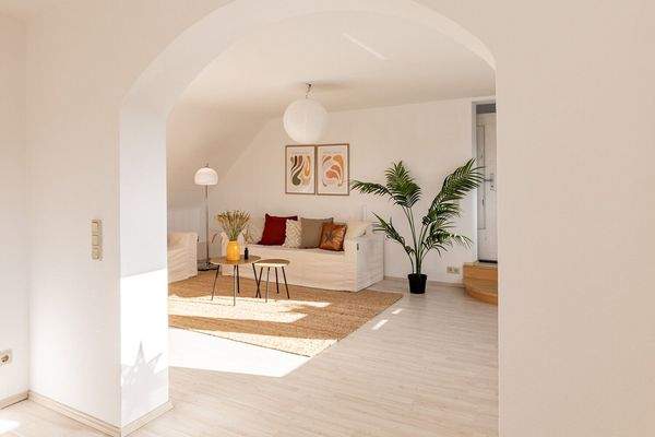 Blick ins Wohnzimmer