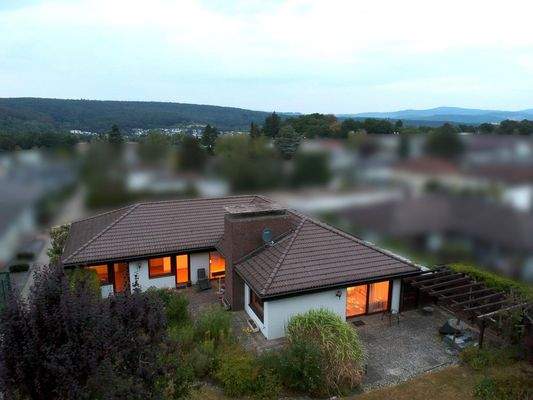Gartenseite mit Taunusblick