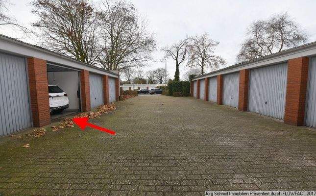 Einzelgarage auf dem Garagenhof