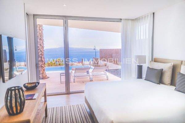 Schlafzimmer mit Blick