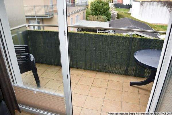 Blick auf den Balkon