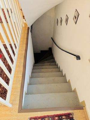 Treppenabgang vom Untergeschoss ins Kellergeschoss