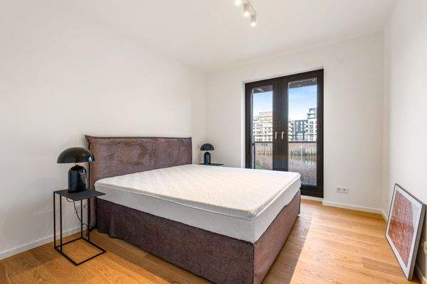 Schlafzimmer mit Wasserblick