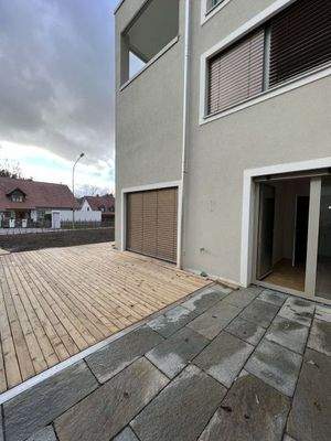 Terrasse noch ohne WG.