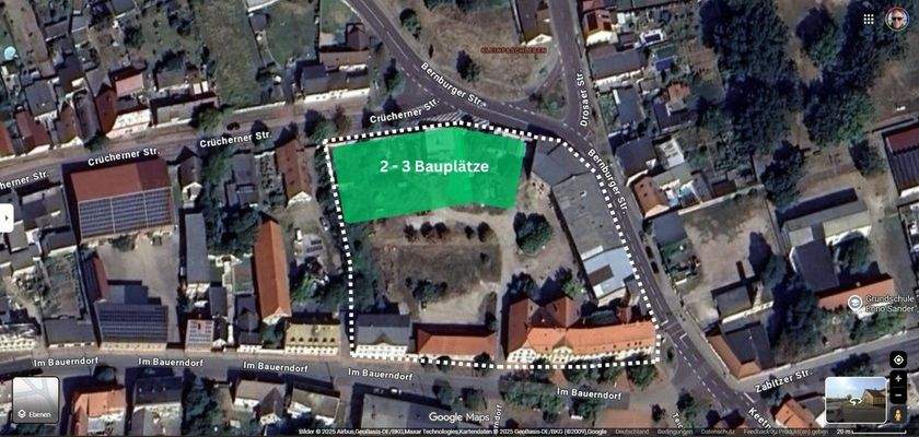 Optional: Teilfläche für Baugrundstücke