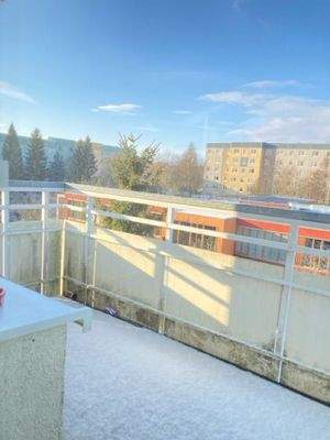 Blick auf den Balkon