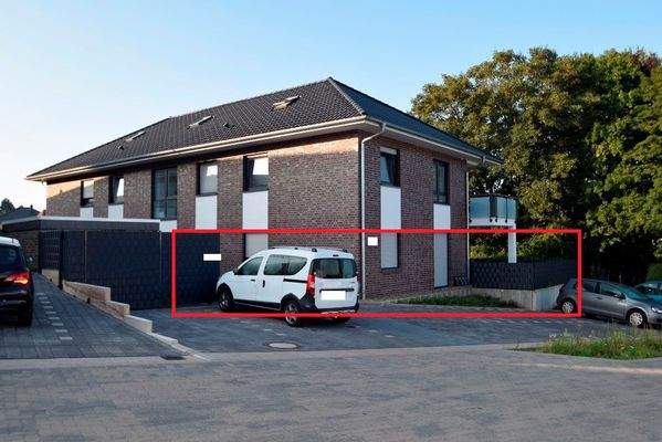 Stellplätze direkt vor dem Hause