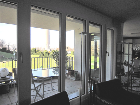 Blick vom Wohnzimmer