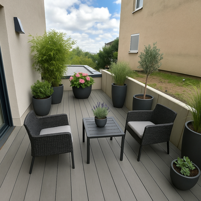 Terrasse möbliert
