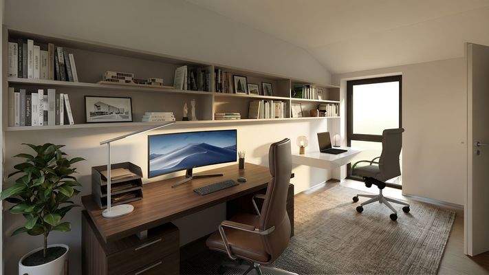 Visualisierung Büro im DG