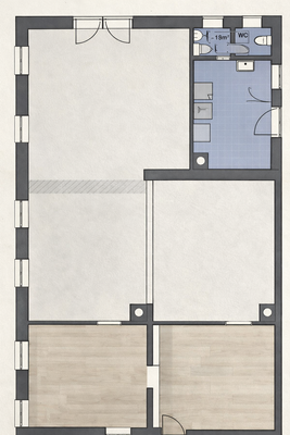 Raumaufteilung EG Ladenfläche 