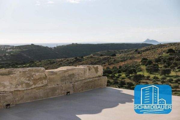 Kreta, Kamilari: Luxusvilla mit herrlicher Aussicht in traumhafter Lage zu verkaufen