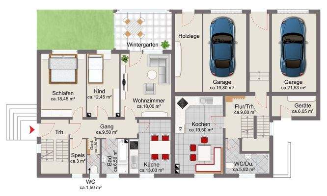 Grundriss Erdgeschoss