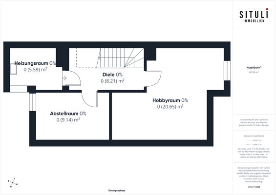 Grundriss Untergeschoss