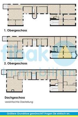 Portal Grundrisse 1+2 OG + DG