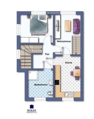 Grundriss OG - nicht maßstabsgetreu