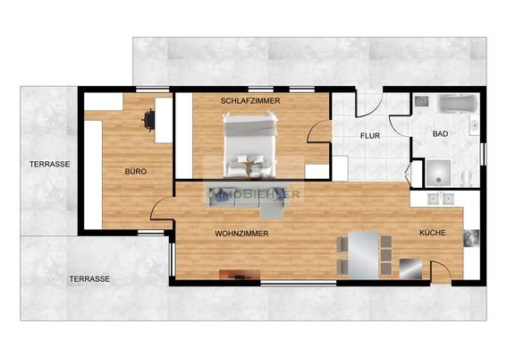 Grundriss Staffelgeschoss