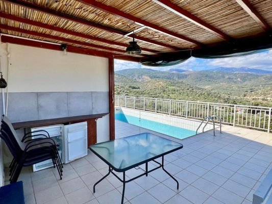 Kreta, Kalo Chorio: Charmantes Landhaus mit Pool, Garten und Meerblick zu verkaufen