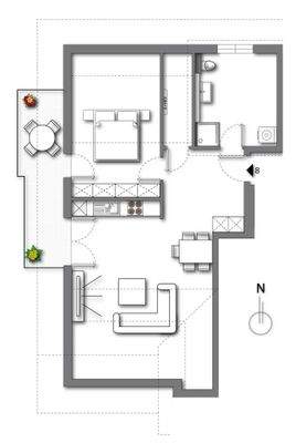Grundriss W08 (kein Maßstab - Details können abweichen)