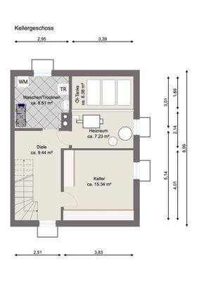 Grundriss Keller