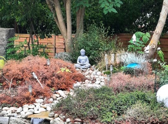 Garten mit Buddha