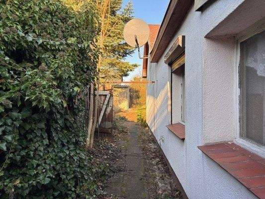 Hinterer Teil Hausseite