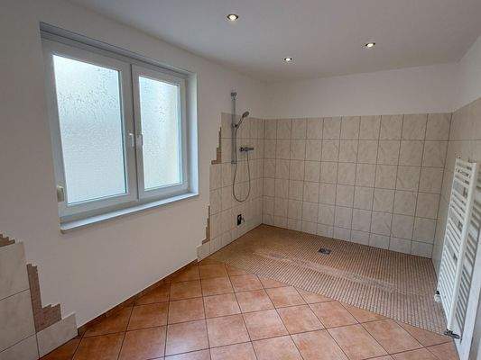 Duschbad im Erdgeschoss