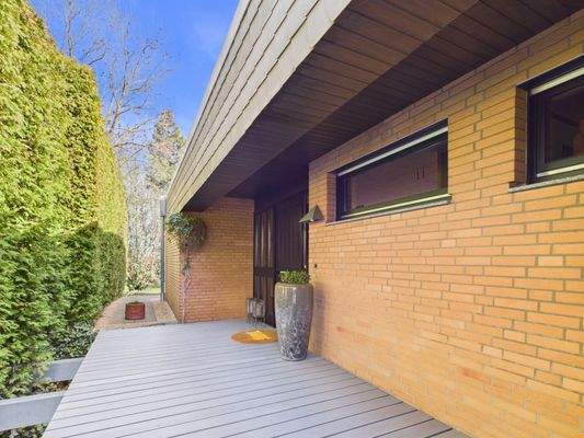 Ansicht, Eingang Bungalow